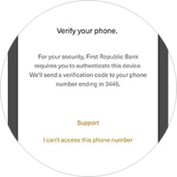 Verify your phone screenshot